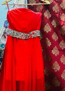 Stunning Red Embellished Gown