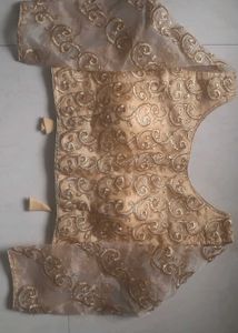 NEW Golden Embroidered and stonework Blouse