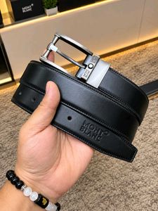 Mont Blanc Reversible Leather Belt