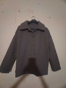 Warm Wollen Women's Collared Brown Jacket❤️