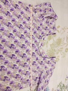Pretty Purple Printed Kurta with pant