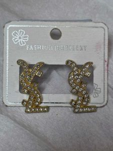 Sparkling YSL Inspired Stud Earrings