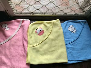Towels and wrapper for babies