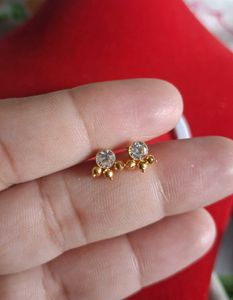 Elegant Gold Stud Earrings