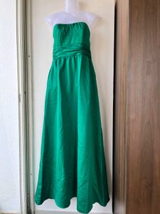 Emerald Green Strapless Maxi Dress