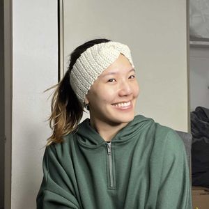 Blue Knitted Headband