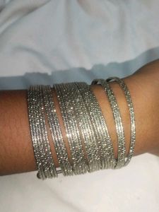 Silver Bangle Set