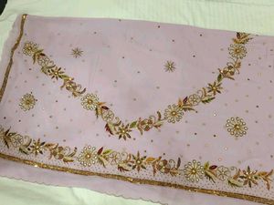 Embroidered Silk saree