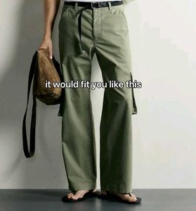 ZARA Green Cargo Pants