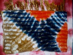 Vintage Tie-Dye Scarf