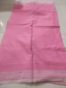 🥻Pink Cotton Saree
