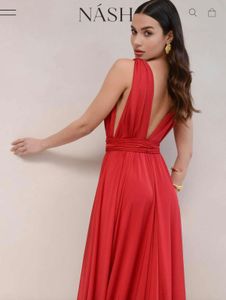 Elegant Red Maxi Dress