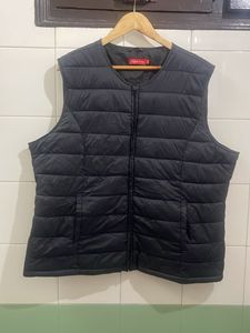 Black Padded Gilet Vest