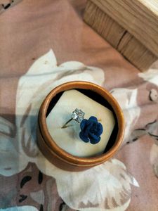 Elegant Rose &amp; Diamond Ring