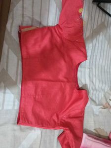 Pink Tie-Dye with Embellishments saree