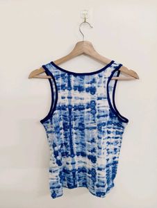 Blue Tie-Dye Tank Top