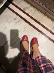 Vibrant Pink ghungroo jutti
