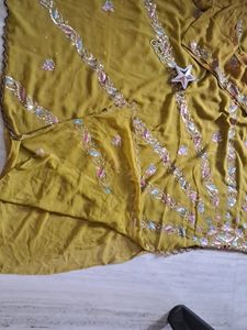 Worked Saree