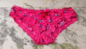 Pink Lace Floral Panty