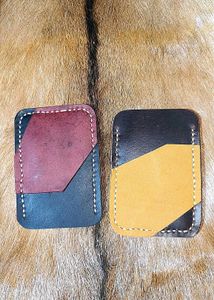 Handmade Leather Cardholder 2 pieces combo