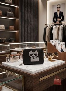 Karl Lagerfeld Black Wallet with Iconic Design
