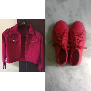combo of jacket & shoes