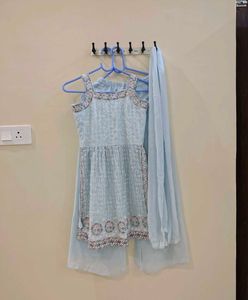 Beautiful Sky Blue Kurta Set with Dupatta