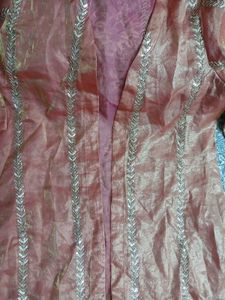 Elegant A-line shrug blouse sharara with du