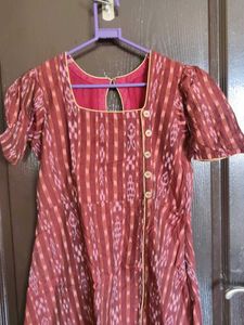 Maroon Sambalpuri Dress