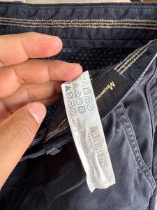 Massimo Dutti Navy Blue Regular Fit Jeans