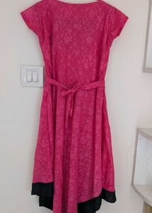 Pink Asymmetrical Dress