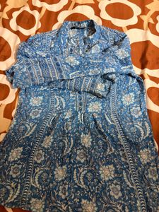 Stylish Blue Printed Kurta for Women