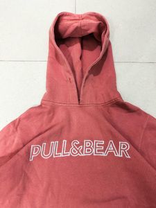 Pull&amp;Bear Washed Red Hoodie 🇺🇸