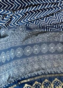 New Without Tag Ajrakh Modal Silk Zari Pallu Saree