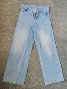 Light Wash Wide Leg Jeans