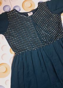 Elegant Teal Tiered Dress
