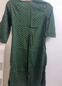 Elegant Green Printed Kurta
