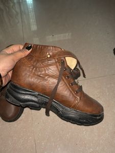 Brown Leather Casual Boots