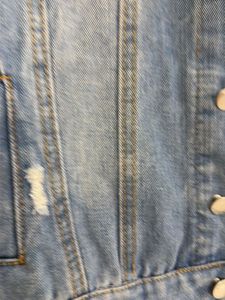 Distressed Denim Jacket - Classic Blue