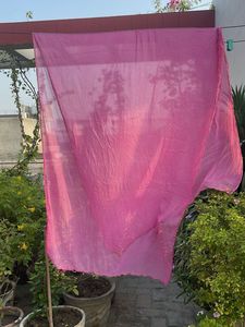 Vibrant Pink Cotton Dupatta