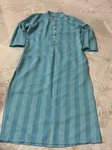 Elegant Blue Striped Kurta