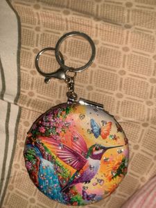 Beautiful Hummingbird Dual Mirror Keychain