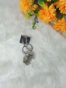 multi designer antic  lock silk handmade earrings