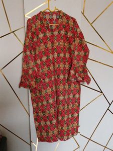 Vibrant Geometric Print Kurta