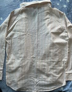 Oversized Striped Button-Down Shirt