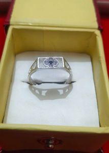 Gents pure silver ring