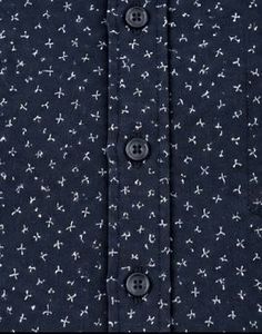 Men's Printed Navy Blue Shirt