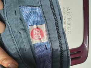 Men's Blue Casual Pants used sometime 28 waist