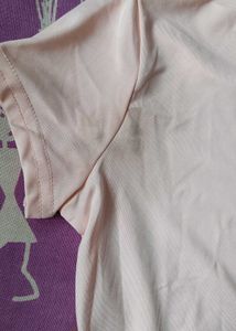 Light Pink Crew Neck Bodysuit