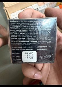 black powder for white hair